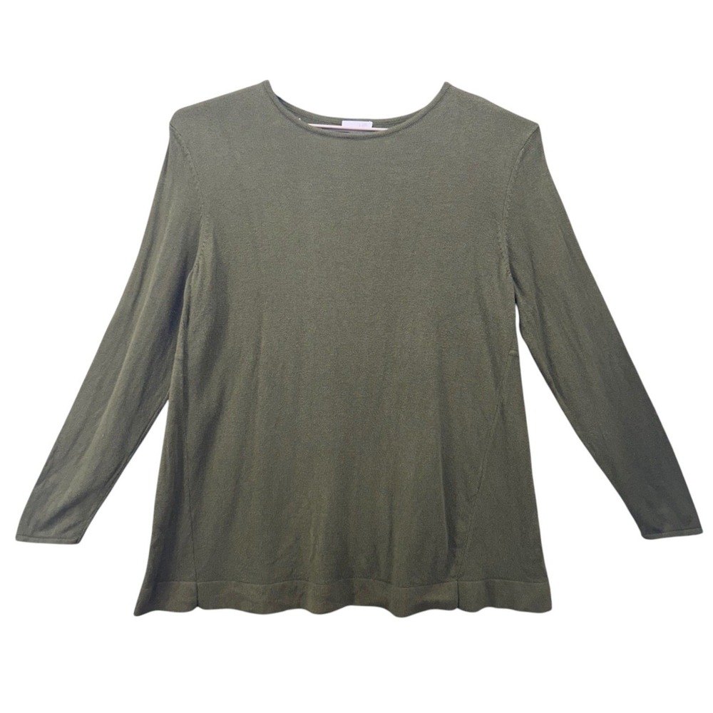 J Jill Christmas Sweater Green‎ 1X
